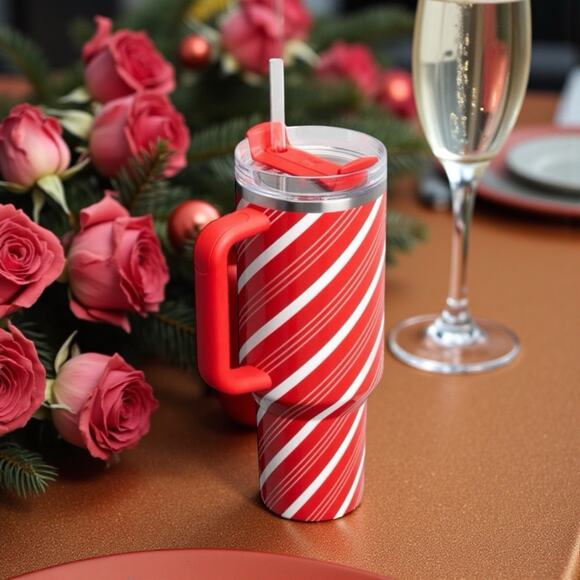 🎄Candy Cane Twist - Stanley 40oz Tumbler 🔥 Target Holiday Exclusive! - Picture 2 of 3